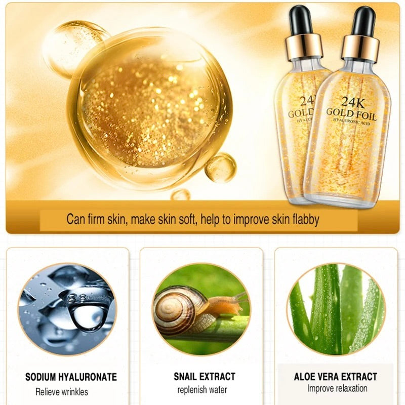 24k Gold Hyaluronic Acid Nicotinamide Face Serum