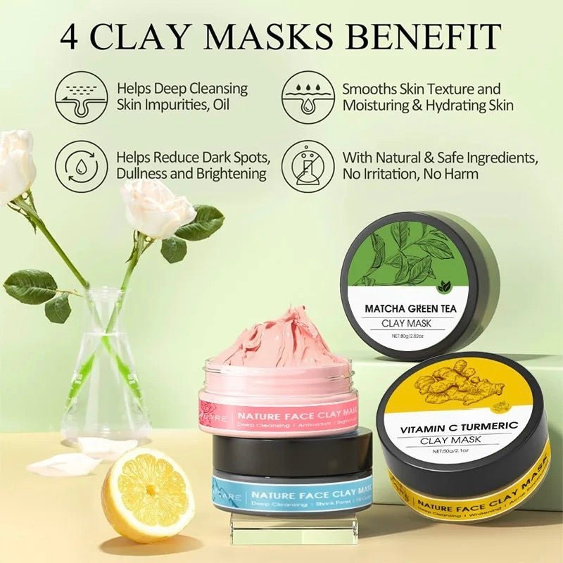 Clay Facial Mask Set