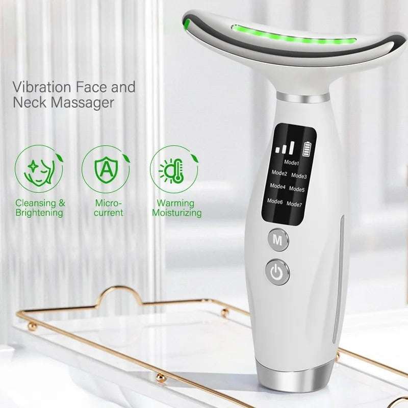 7 Color Facial Massager for Enhanced Face Neck and Shoulder Care