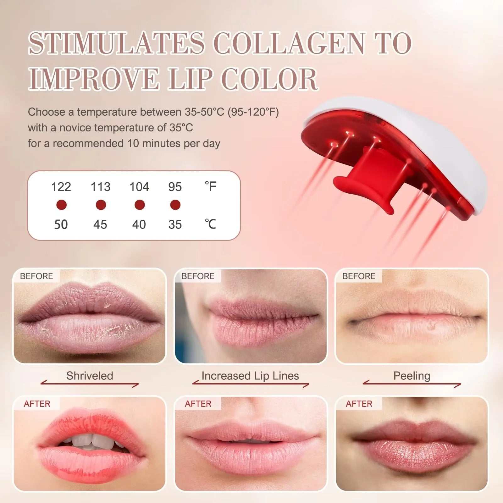 Lip Plumper Red Light Therapy